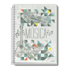 Caderno Espiral De Música Cd 96 Folhas Credeal