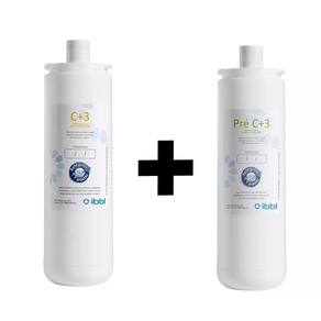 Kit refil filtro ibbl c+3 + refil pré c+3 modelo