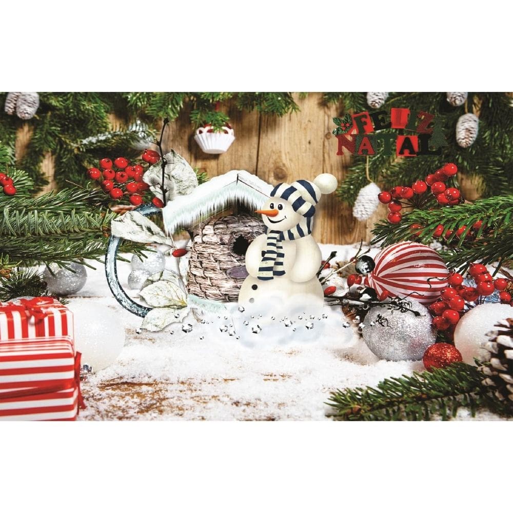 Fundo Fotográfico Em Tecido Natal 2,20X1,50