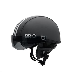 Capacete coquinho scooter elétrica bike grafite viseira
