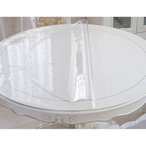 Toalha de mesa redonda plastico transparente 1,10cm diâmetro