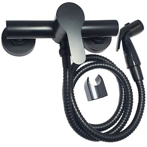 Misturador Monocomando Ducha Higiênica Externo Bibis Preto Fosco - 79154PT