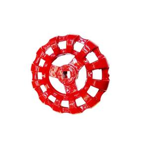 Volante P/ Registro Hidrante Bruto em poliamida De 2 1/2 Vermelho quadrado 9mm