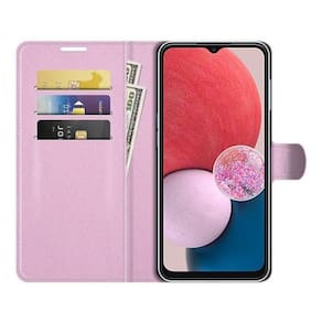 Capa Casecarteira Para Galaxy A13 4G 6.6 - Rosa