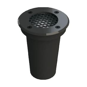 Luminária chão embutido solo 6w 2700k branco quente preto