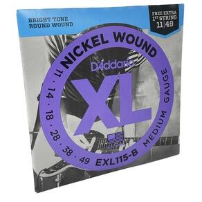 Jogo De Cordas D`Addario Guitarra 11-49 Exl115-B Medium