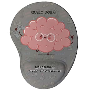 Mouse Pad Ergonômico Quero Jogar Presente Criativo Geek