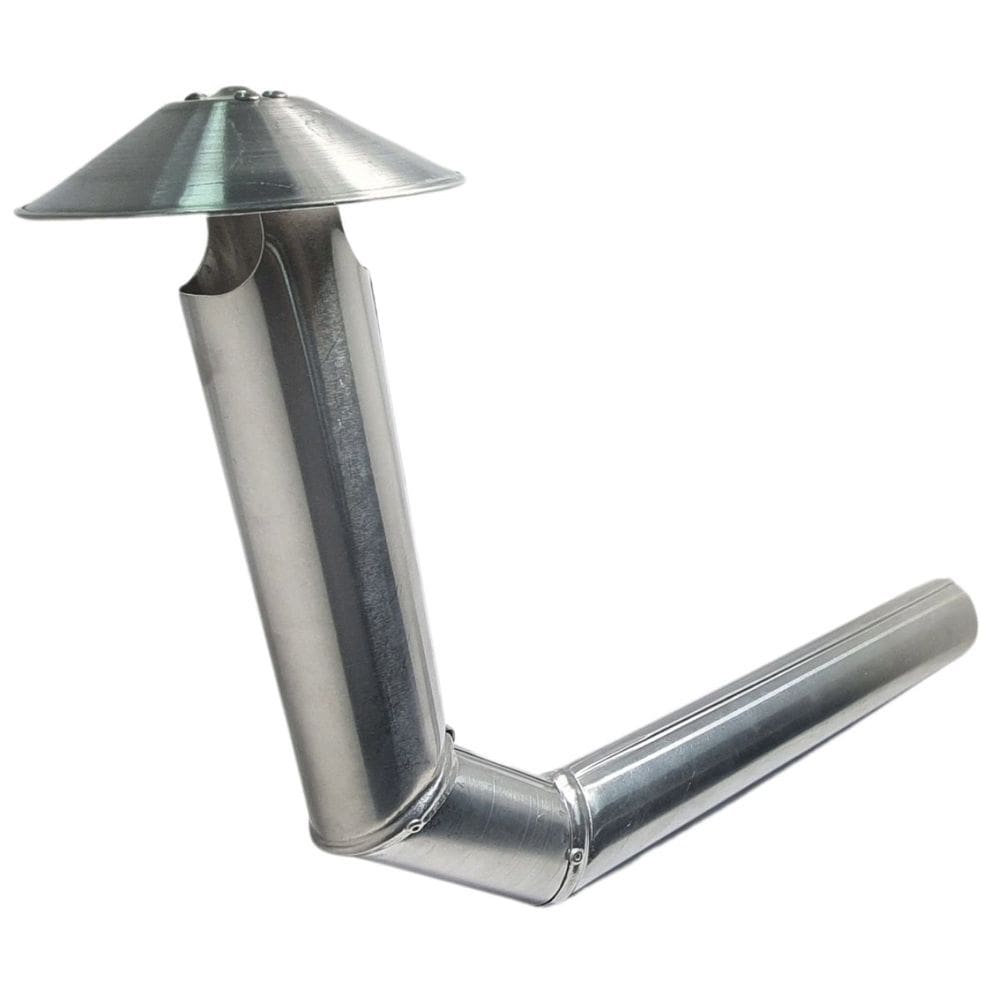 Chaminé Chapéu Chines 60x300 com Anel Arremate Alumínio - CHINES60X300