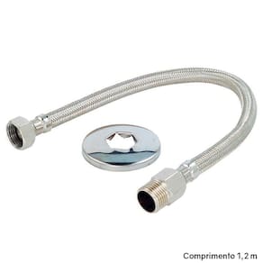 Flexível Malha Aço 1,2 M Macho X Fêmea 1/2" - 4643320