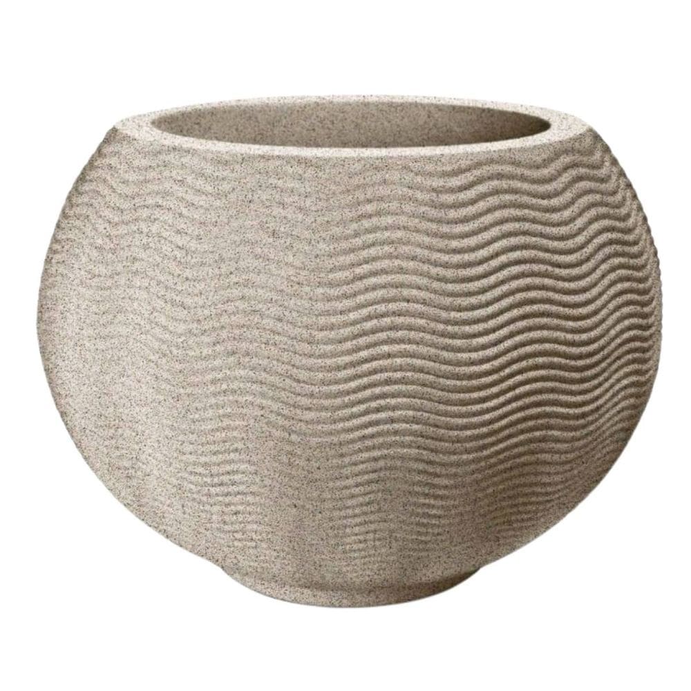 Vaso Ondulado Redondo 26 (20L) Cor Granito NUTRIPLAN