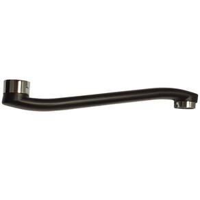 Bica Horizontal para Monocomando cozinha parede Preto Fosco - JR6894309