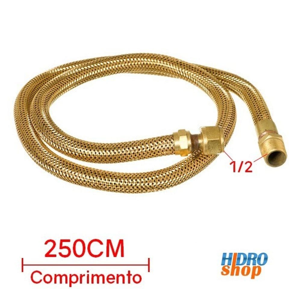 Flexível Gás 250 Cm X 1/2” - FG122500