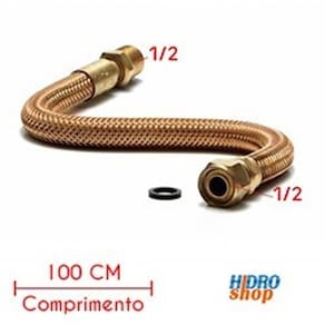 Flexível Gás 100 Cm X 1/2" - FG121000