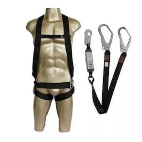 Kit Cinto Paraquedista + Talabarte Y Abs Dg4002 Dg8009 Preto