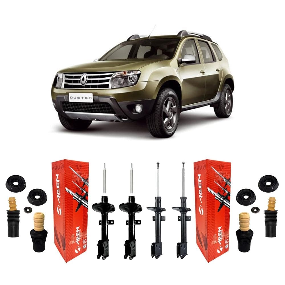 Amortecedores kit dianteiro traseiro duster 4x4 2012 a 2019