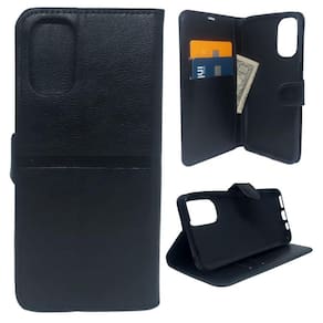 Capa Carteira Para Motorola Moto G41 - Capinha Preta