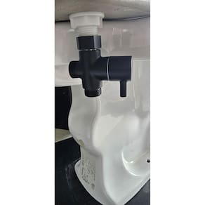 DERIVADOR PARA DUCHA HIGIENICA preto fosco com registro 1/2 X 1/2 8820PF012