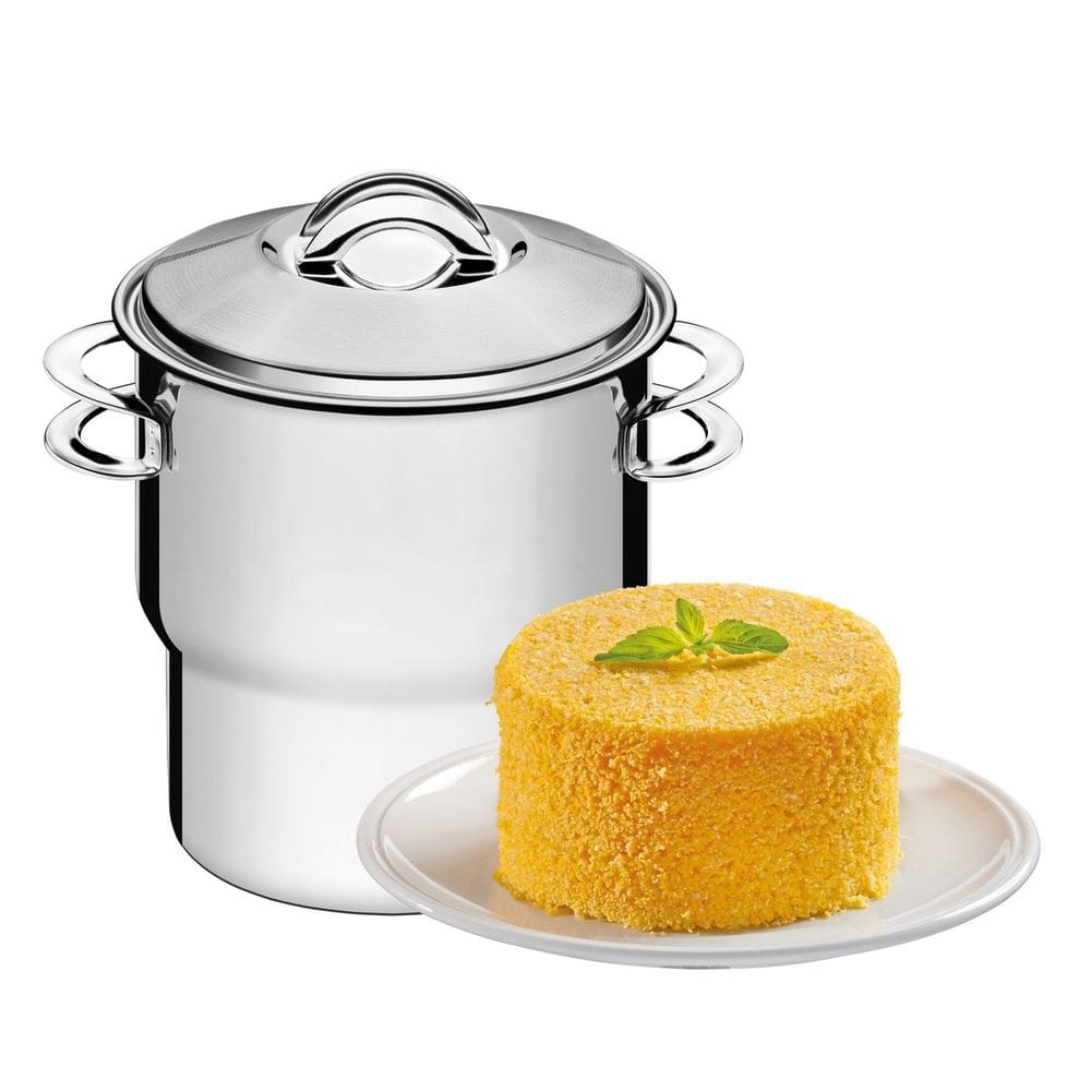 Cuscuzeira tramontina em aço inox 14 cm