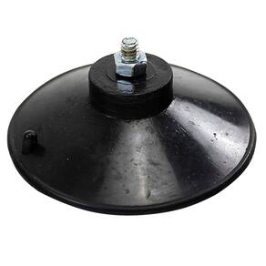 40 Ventosa de 90mm (9 cm) Em PVC Preto Com Parafuso e Porca