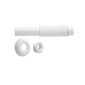 Tubo Ligação Vaso Sanitário Ajustável Branco Blukit- 290403
