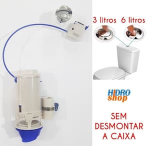 Conversor 3 e 6 Litros Sem Desmontar a Caixa 2 Botões - 4686050