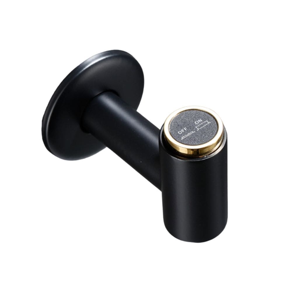 Torneira Push Button Preto Fosco Com Dourado