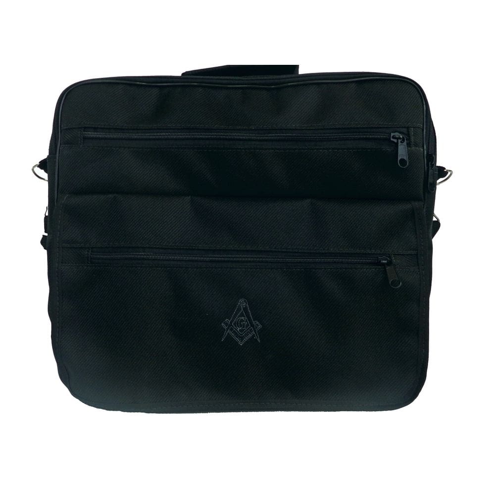 Bolsa pasta maleta paramentos maçônico maçonaria - preto