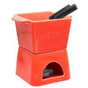 Aparelho Fondue 6 PÇ P/2 Pessoas Vermelho 18026 Wolff