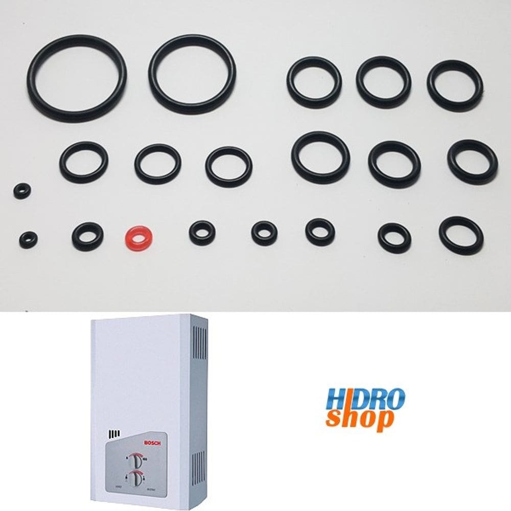 Conjunto Vedação Borracha Aquecedor Bosch Wb150 - 8716488940