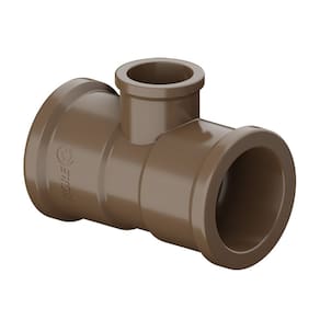 Tê Redução Soldavel. 50X40MM PVC Marrom - 22216929