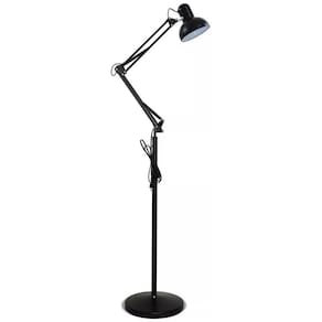 Luminária home office alta chão piso metal articulada 1,90m