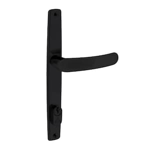 fechadura perfil estreito 22mm com acionamento preto fosco alianca