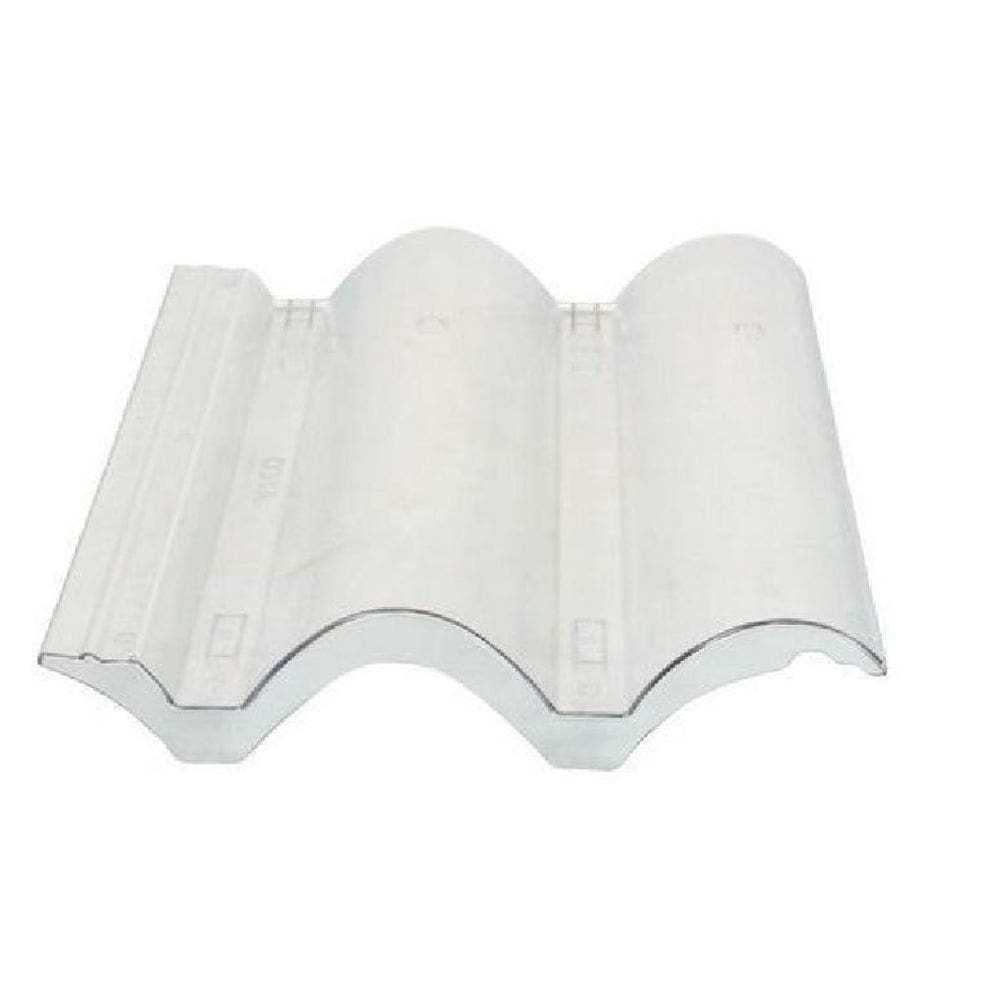Telha plástica coppo veneto transparente prismalux - 10 un