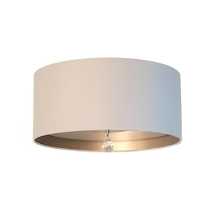 Luminária De Teto Plafon Interna Bronze 30X15Cm