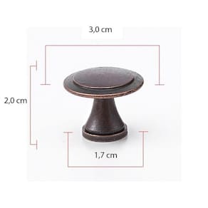 Puxador Redondo Flor Em Metal Móveis Kit 12 Unidade Guarda