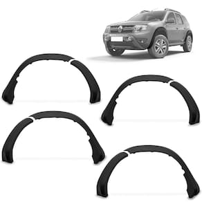 Kit Alargador de Paralamas Duster 2015 a 2020 Preto Tgpoli