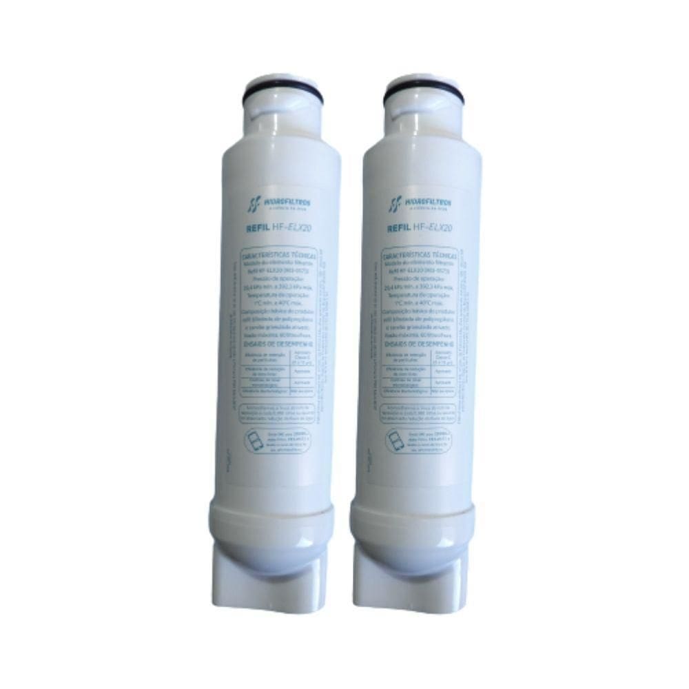 Kit 2 refil para filtro purificador electrolux, pe10b pe10x - pappca20