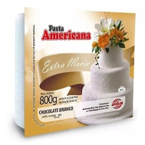Kit 5 Pasta Americana Chocolate Branco Arcolor 800gr