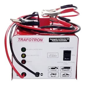 Carregador bateria 12v 20ah carro moto caminhao onibus cf20