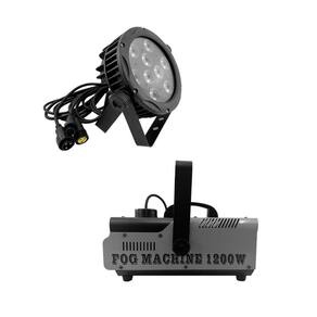 Kit 4 Par Led Outdoor Slim E Maquina De Fumaça 1200W