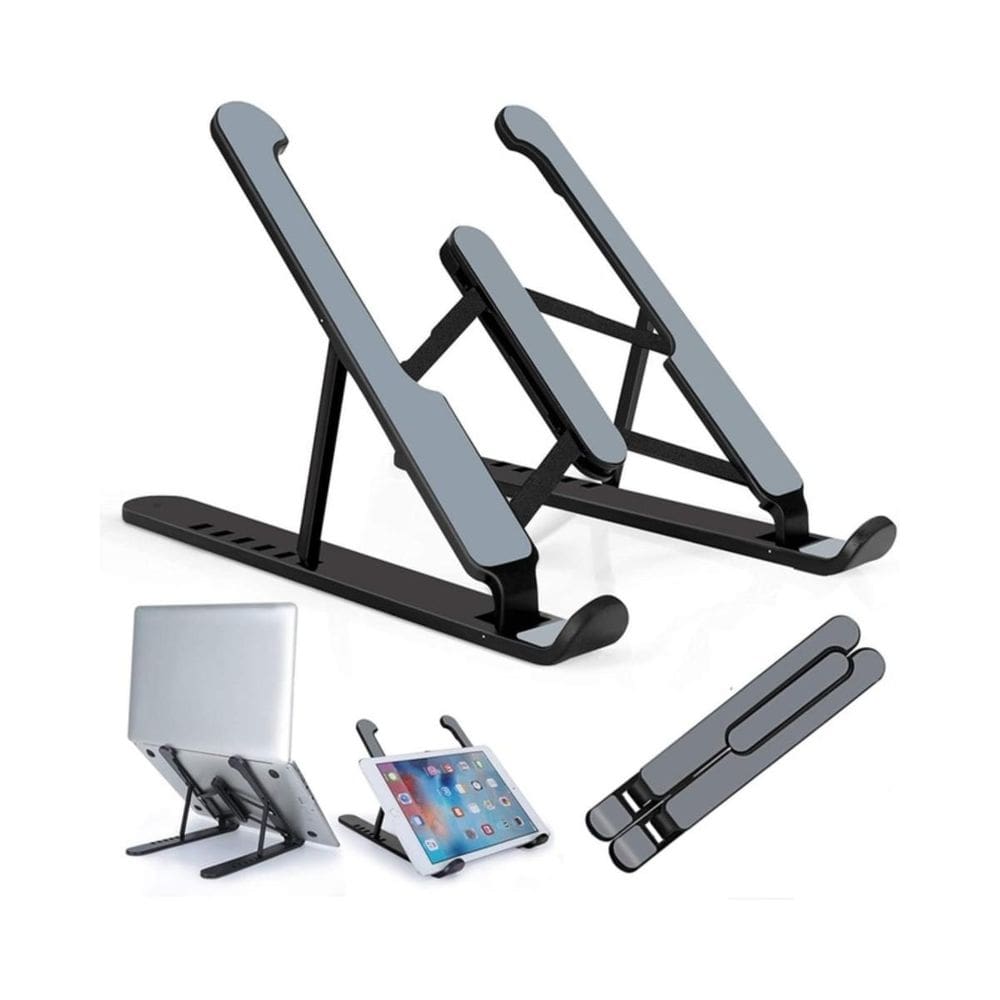 Suporte notebook ajustável dobrável ergonômico suporta até