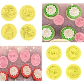 Kit Carimbos Natal De Amor + Bons Desejos Bluestar 5 Cm