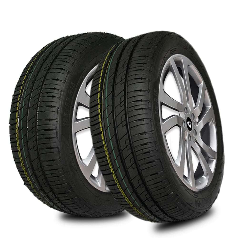 Jogo 2 Pneus 195/55 R15 Remoldado Linha Premium