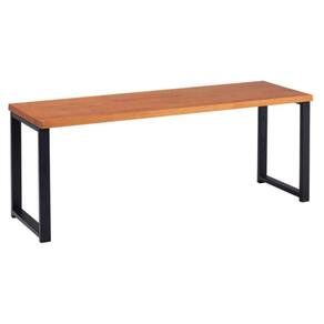 Banco Mineapolis Industrial Daf Móveis 120 X 40 Cm Em Madeira Maciça Cor  Base Aço Carbono Preto