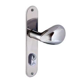 fechadura entrada golf 40mm inox polido alianca