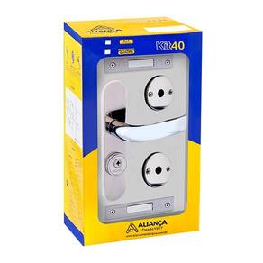fechadura tetra home elegance 3x1 espelho s40 cromado alianca