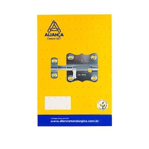 cartela tarjeta fio redondo zincado 63mm alianca