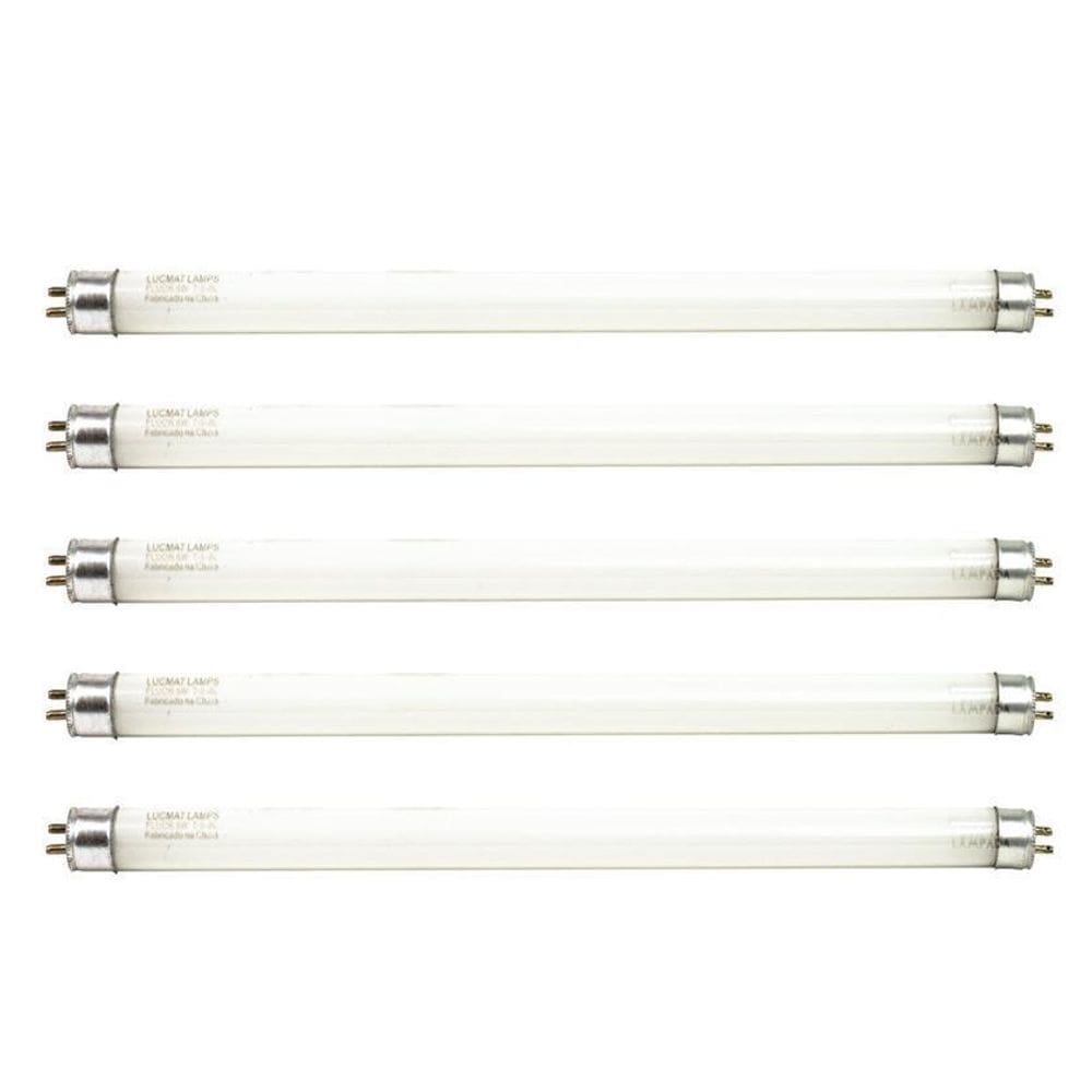 10 lâmpada fluores kit tubular 8w 30 cm actinica uva t5 azul