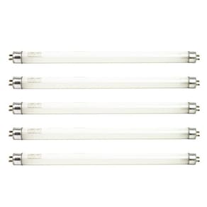 10 lâmpada fluores kit tubular 8w 30 cm actinica uva t5 azul