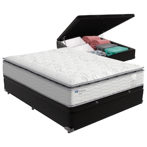 Cama Box Baú Casal e Colchão Molas Ensacadas Amsterdã Probel